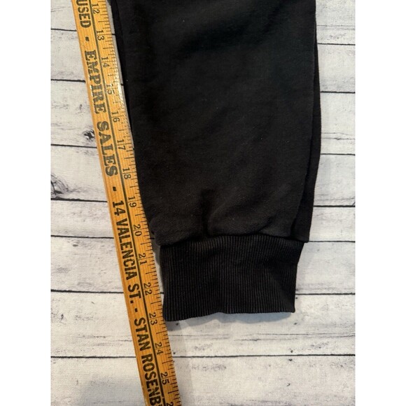 NICE KICKS Mens Essentials Sweatpant Jogger Sz L Black Logo Drawstring Pants - Picture 14 of 16